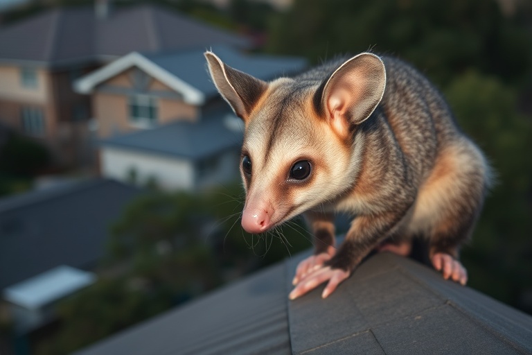 Possum in Marrickville residential area